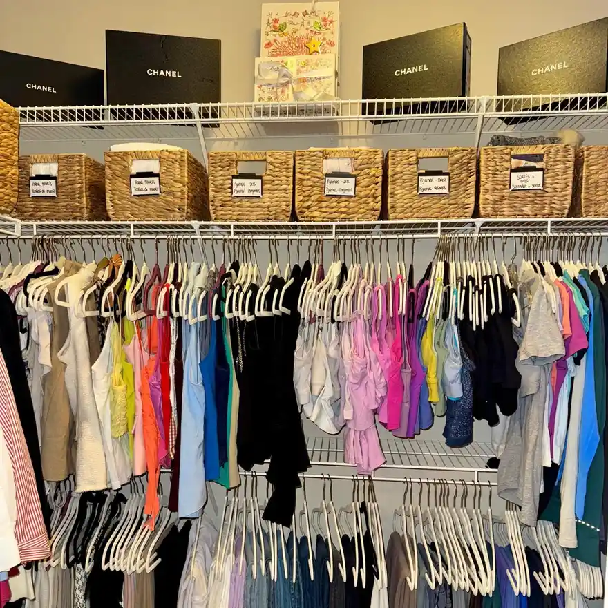Premium organized closet space